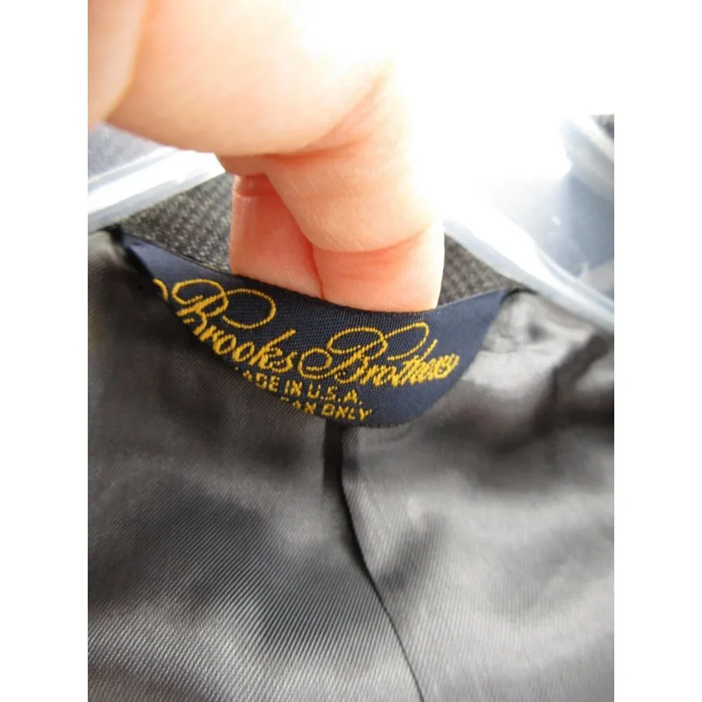 VINTAGE Brooks Brothers Sport Coat 41 Makers Brooksease Houndstooth USA